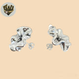 (2-3509) 925 Sterling Silver - Flower Stud Earrings.