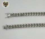 (4-3283-S) Stainless Steel - 12mm Curb Link Chain.