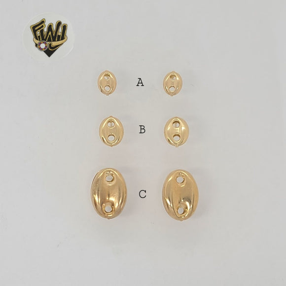 (1-1123) Laminado de Oro - Pendientes Puff - BGF