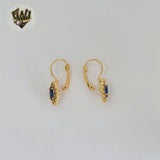 (1-1185) Laminado de Oro - Aretes de Zircones - BGO