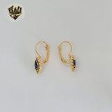 (1-1185) Gold Laminate - Zircon Earrings - BGO