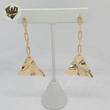 (1-1218-5) Laminado de Oro - Pendientes Largos Alternativos - BGF