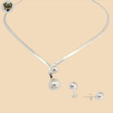 (2-66035) 925 Sterling Silver - 4mm Rigid Set .