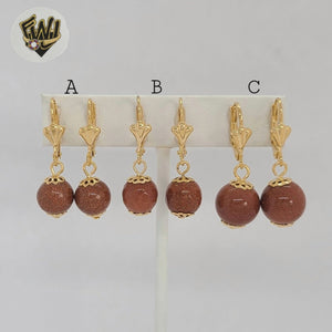 (1-1186-1) Gold Laminate - Venturina Long Earrings - BGF