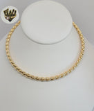 (1-6294-A) Gold Laminate - Twisted Open Wire Necklace - BGF