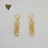 (1-1245-4) Gold Laminate - Long Earrings - BGF