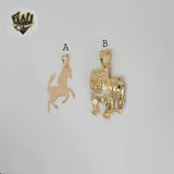 (1-2363-1) Laminado Oro - Colgantes Animales - BGF