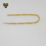 (1-60085) Gold Laminate - 5mm Bow Zircon Bracelet - BGO