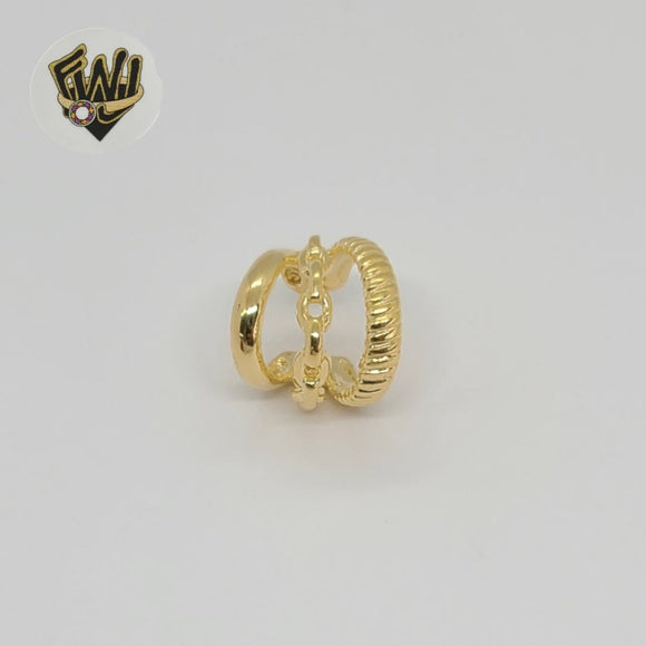 (1-2527-2) Gold Laminate - Triple Cuff Earring - BGF