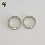 (4-0078) Acero inoxidable - Anillo para hombre con circonitas talladas.