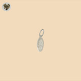 (2-1087) 925 Sterling Silver - Sacred Heart of Maria Pendants.