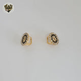 (1-1211-7) Gold Laminate - Zircon  Earrings - BGF