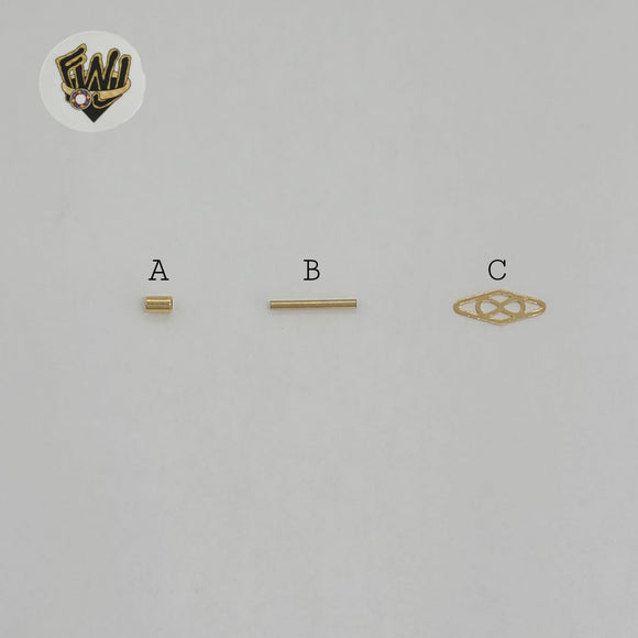 (mfin-08-10) Hallazgos llenos de oro - Fabricación de joyas (100 piezas)
