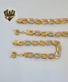 (1-6178) Gold Laminate - Three Tone Chunky Sets - BGO