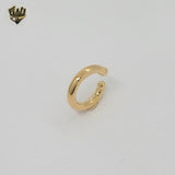 (1-2637-4) Gold Laminate - Plain Cuff Earrings - BGF