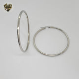 (4-2179-1) Stainless Steel - Plain Medium Hoops.