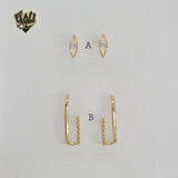 (1-1197-2) Gold Laminate - Small Stud Earrings - BGF