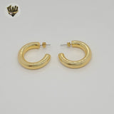 (1-2756-2) Gold Laminate - Plain Half Hoops - BGO