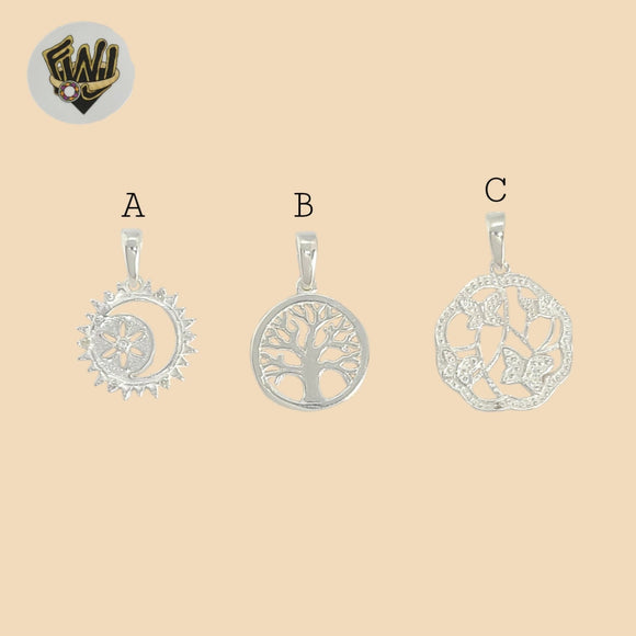(2-1513) 925 Sterling Silver - Medal Pendant.