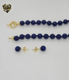 (MSET-44) Gold Laminate - 8mm Mallorca Pearls Set - BGF
