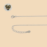 (2-66071-2) 925 Sterling Silver - 1mm Zircon Necklace - 16"