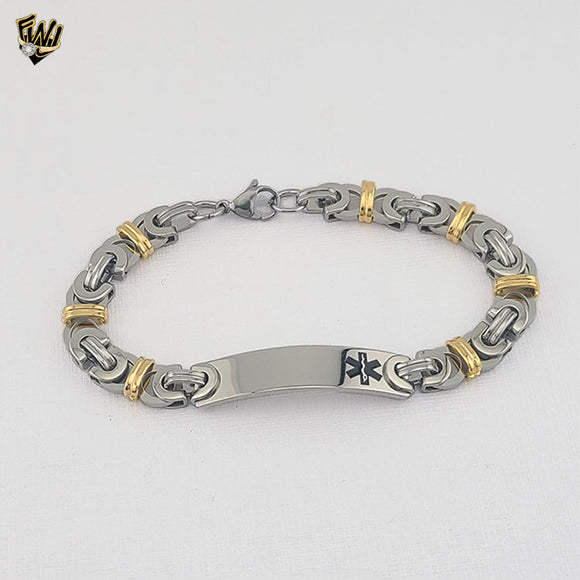 (4-4063) Acero inoxidable - Brazalete alternativo de 10 mm para hombres - 9