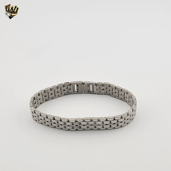 (4-4011) Acero inoxidable - Brazalete de 12 mm para hombre - 7,5