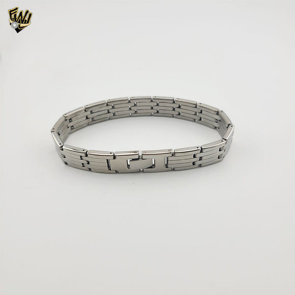 (4-4007) Acero inoxidable - Brazalete de 12 mm para hombre - 8