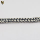 (4-4079) Stainless Steel - 13.5mm Double Curb Link Men Bracelet- 8"