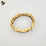 (4-4215) Acero inoxidable - Brazalete de eslabones alternativos de 17 mm - 9"