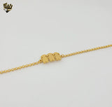 (4-4274) Stainless Steel - 1mm Rolo Girls Bracelet - 7.5"