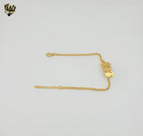 (4-4274) Stainless Steel - 1mm Rolo Girls Bracelet - 7.5"