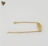 (4-4276) Acero inoxidable - Brazalete de búho Rolo de 1 mm - 7"