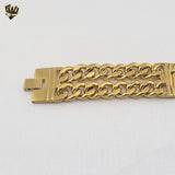 (4-4073) Stainless Steel - 23mm Curb Link Bracelet - 8.5"