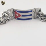 (4-4074) Stainless Steel - 23mm Curb Link Bracelet - 9"