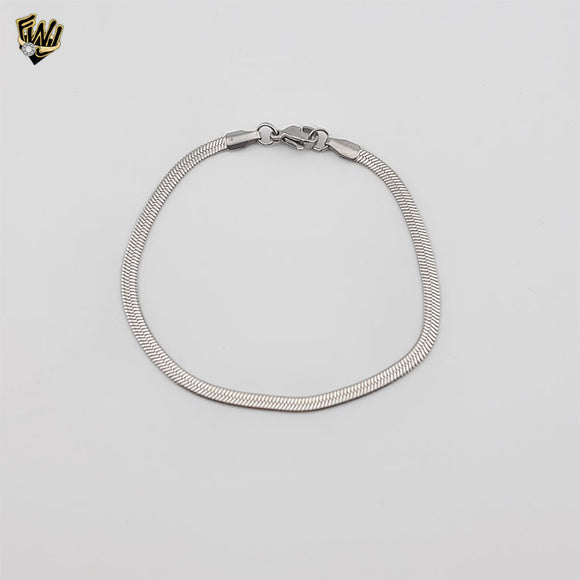 (4-4196-1) Stainless Steel - 3mm Herringbone Bracelet.