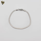 (4-4196-1) Stainless Steel - 3mm Herringbone Bracelet.