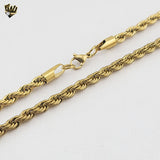 (4-3215) Stainless Steel - 4.5mm Rope Link Chain.