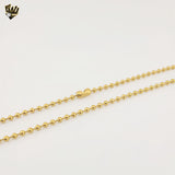 (4-3270) Stainless Steel - 4mm Balls Link Chain - 30"