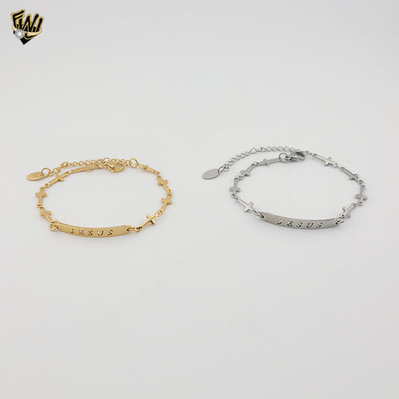 (4-4136) Stainless Steel - 5m Religious Link Bracelet.