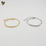 (4-4136) Acero inoxidable - Brazalete de eslabones religiosos de 5 m.