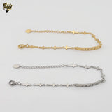 (4-4136) Acero inoxidable - Brazalete de eslabones religiosos de 5 m.