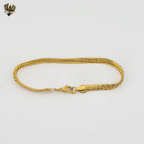 (4-4040) Stainless Steel - 5mm Flat Curb Link Bracelet - 8.5"