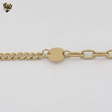 (4-4095) Acero inoxidable - Brazalete de eslabones alternativos de 5 mm.