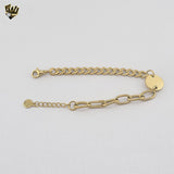 (4-4095) Acero inoxidable - Brazalete de eslabones alternativos de 5 mm.