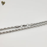 (4-3115-3) Stainless Steel - 5mm Rope Link Chain.