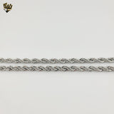 (4-3115-3) Stainless Steel - 5mm Rope Link Chain.