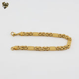 (4-4089) Stainless Steel - 6.5mm Alternative Link Bracelet - 8.5"