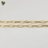 (4-3267) Stainless Steel - 6.5mm Paper Clip Link Chain.