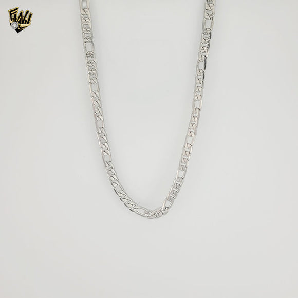 (4-3298-S) Stainless Steel - 6mm Figaro Link Chain.